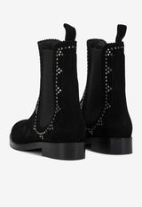 Aquazzura Skye Embellished Suede Ankle Boots Black SKEFLAB0SUE000_95d2fbb8-06b1-4ec7-a72d-fdb6151e863f