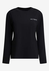 Arc'teryx Kragg Long-Sleeved Crewneck T-shirt X000008469KRAGG CTTNBLACK/WHITE_d058bbf3-cc58-4737-9f01-60f347b46ce0
