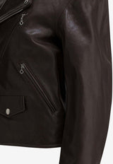 Auralee Riders Leather Jacket A25AB01LADARK BROWN_5286a5ac-e367-47e9-ad3c-37f0a7096d4a