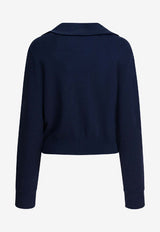 Autry Logo Embroidered Zip-Up Jacket Blue JAPWB7KB_e6f1c763-21ea-4651-ac03-19aec70dc22b