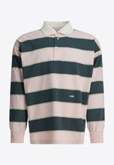 Autry Striped Long-Sleeved Polo T-shirt Multicolor POPXL6JE_d2177ca5-9b63-4546-bad9-07ab8162ddc9