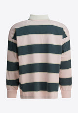Autry Striped Long-Sleeved Polo T-shirt Multicolor POPXL6JE_d2177ca5-9b63-4546-bad9-07ab8162ddc9