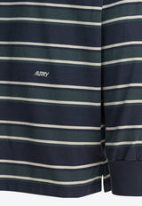 Autry Striped Long-Sleeved Polo T-shirt Multicolor POPXL6JV_dca938ae-ed3f-4b17-aca2-c3e2bbedab9c