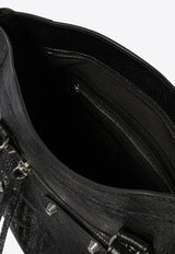 Balenciaga Small Le City Leather Tote Bag Black 8114422AA9S1000_82390