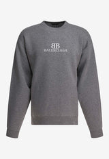 Balenciaga BB Logo Sweatshirt Gray 818422T33681380_82470