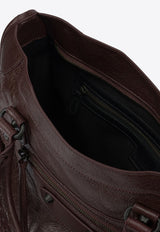 Balenciaga Medium Le City Leather Tote Bag Burgundy 8230582ABEK6034_60665982-0309-4661-a110-cc8dfe73901d