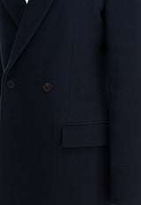 Balenciaga Midi Godet Wool Double-Breasted Coat Navy 850608TQU148230_ab7717d5-acb1-4805-a038-701f8fc5400c