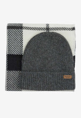 Barbour Pendle Beanie and Blair Scarf Gift Set Gray LGS0094LGSGY31_c2df3d81-f6c1-4370-aa10-a622708a8330