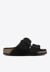 Birkenstock Arizona Teddy Split Suede Sandals Black 1025544BLACK_82953