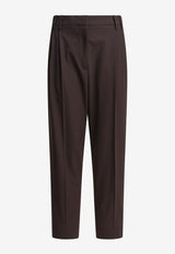 Brunello Cucinelli Wool-Blend Tailored Pants Brown M0W07P8308C019_9efe59e5-e167-43a4-a079-3f75bc2e3fc0