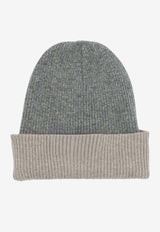 Brunello Cucinelli Reversible Cashmere Beanie Gray M2293600CIJ35_0c4c9526-beca-42ab-bbec-18338272b5b2