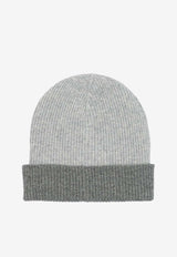 Brunello Cucinelli Reversible Cashmere Beanie Gray M2293600CS170_b64824c6-dac7-4db5-b692-8bf5bb369262