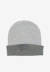 Brunello Cucinelli Reversible Cashmere Beanie Gray M2293600CS170_b64824c6-dac7-4db5-b692-8bf5bb369262