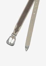 Brunello Cucinelli Leather Western Belt Beige MAULD210CFT18_fb7823f9-671b-4271-b03e-c62e061aa8f0