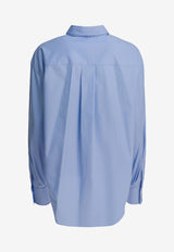 Brunello Cucinelli Long-Sleeved Buttoned Shirt with Bow Blue MH772MY526C172_93c87336-3f90-4005-b8ac-9453e25fecb4