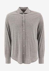 Brunello Cucinelli Silk-Blend Buttoned Shirt Gray MH8366686C571_195b83fd-6542-46cc-9ada-cd2f691a2259