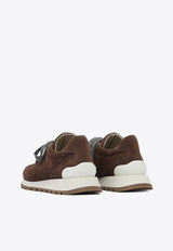 Brunello Cucinelli Suede Lace-Up Sneakers Brown MZSFG2110C4181_82784