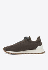 Brunello Cucinelli Suede Lace-Up Sneakers Brown MZSFG2110C7284_82843