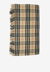 Burberry Cashmere Checked Shawl Beige 8109573_82316