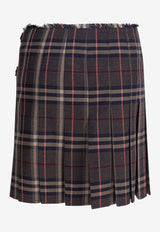 Burberry Pleated Check Mini Skirt Multicolor 8110427_82283