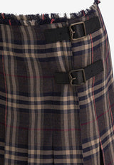 Burberry Pleated Check Mini Skirt Multicolor 8110427_82283