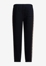 Burberry Check-Trimmed Track Pants Black 8110791_81786