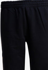 Burberry Check-Trimmed Track Pants Black 8110791_81786