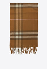 Burberry Cashmere Check Pattern Scarf Beige 8112644_8c4f3b4a-bb17-4542-a276-1f772f759f36