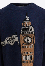 Burberry Kids Boys Big Ben Intarsia Knit Sweater Blue 8109516_d3465079-4ae3-459a-9805-6b00d7102157