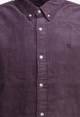 Carhartt Wip Madison Cord Long-Sleeved Corduroy Shirt Purple I02995839PXX.03_8589a37b-5a50-41ef-b26d-f38cf426d563