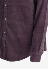Carhartt Wip Madison Cord Long-Sleeved Corduroy Shirt Purple I02995839PXX.03_8589a37b-5a50-41ef-b26d-f38cf426d563