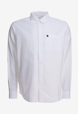 Carhartt Wip C-Logo Buttoned Shirt White I03079912HXX.03_30996893-1e52-4dad-a8da-92697c9a4e2f