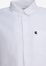 Carhartt Wip C-Logo Buttoned Shirt White I03079912HXX.03_30996893-1e52-4dad-a8da-92697c9a4e2f