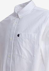Carhartt Wip C-Logo Buttoned Shirt White I03079912HXX.03_30996893-1e52-4dad-a8da-92697c9a4e2f