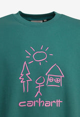 Carhartt Wip Masterpiece Crewneck Sweatshirt Green I03519933MXX.03_82562