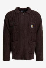 Carhartt Wip Chore Wool-Blend Knit Cardigan Brown I03539933HXX.03_489494e4-5e9f-4005-93d1-805ea632f863