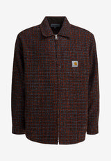 Carhartt Wip Bellamy Zip-Up Tweed Overshirt Brown I03542234SXX.03_a12b1859-277d-44f5-a477-d4f3c7a3f96c