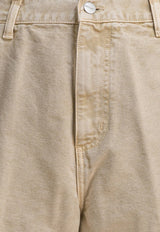 Carhartt Wip Single Knee Bermuda Shorts Beige I03555807E5F.00_d64ca646-3297-432b-bbe0-1fe9096b37e9