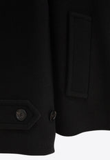 Chloé Oversized Short Wool Coat Black CH25AMA96952001_82006
