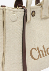 Chloé Small Carry Tote Bag in Raffia-Effect Beige CH25US911P1924P_82422