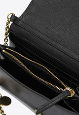 Chloé Spin Leather Clutch Bag Black CHC25SP495O37001_82218