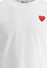 Comme Des Garçons Play Heart Logo Patch T-shirt White AX-T108-0512 WHITE_37fbef0f-834e-48a4-bb01-ca118ceadaaf
