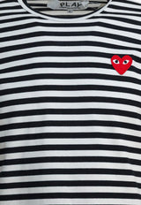 Comme Des Garçons Play Striped Long-Sleeved T-shirt Monochrome AX-T164-0511 BLACK_807acd60-6d01-462e-98d4-542641a8a7f3