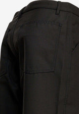 Comme Des Garçons Shirt Tailored Wool-Blend Pants Black FP-P005-W251 BLACK_781cd1de-e201-4ed1-b2e1-341e1f9d9e18