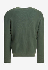 C.P. Company Wool-Blend Crewneck Sweater Green 19CLKN029A110427A619_f622fff2-32f2-4985-9426-ef7f293b9117