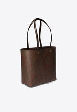 Etro Paisley Jacquard Essential Tote Bag Brown WP1D0025AA001M0019_82270