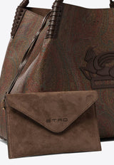 Etro Libra Paisley Jacquard Tote Bag Brown WP1D0028AA060M0019_82295_TH