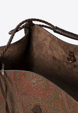 Etro Libra Paisley Jacquard Shoulder Bag Brown WP1D0028AA060M0019_82295