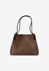 Etro Small Libra Paisley Jacquard Shoulder Bag Brown WP1D0038AA060M0019_82267