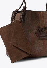 Etro Large Libra Paisley Jacquard Tote Bag Red WP1D0038AA060M0019_82267